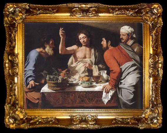 framed  CAVAROZZI, Bartolomeo The meal in Emmaus, ta009-2